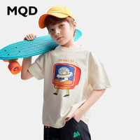 MQD 马骑顿 童装 呼吸T儿童卡通短袖T恤24夏新款男童宽松运动上衣吸湿速干