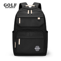 GOLF 高尔夫 双肩包运动休闲旅行包潮学生防泼水通勤包 款式13-黑色（买一赠二）