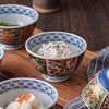 美浓烧 日本有田窑手工复古日式宫廷风彩瓷饭碗家用餐具陶瓷4.5英寸饭碗