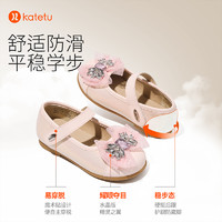 88VIP：CRTARTU 卡特兔 女童公主鞋秋季新款洋气演出鞋软底防滑小皮鞋水晶鞋