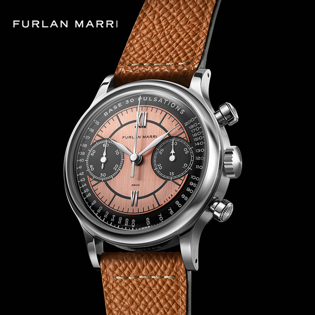 Furlan Marri 机械手表Salmon飞返手动三文鱼机械计时码表限量首发
