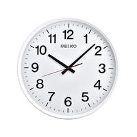 SEIKO 精工 日本精工17寸鐘表家用客廳臥室靜音掃秒大尺寸紅針簡約掛鐘