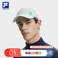 FILA 斐乐款棒球帽2024夏季运动帽遮阳帽鸭舌帽 港灰绿-TQ XS