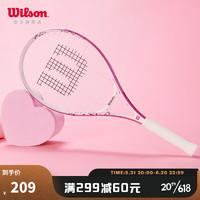 威尔胜（Wilson） 单人初学者网球拍轻巧减震女生入门网球拍 WRT3242001【葡萄紫】