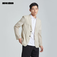 利郎空调服西服男外套轻薄凉爽皮肤衣24夏季 卡其色 200/108A