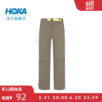 HOKA ONE ONE 男款春季户外运动裤OUTDOOR PANT CHN 宽松立体版型 苔痕绿 S