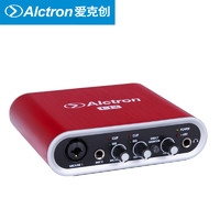 Alctron 爱克创 U12外置声卡主播直播电脑录音专业USB外置声卡48V