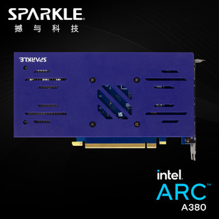 SPARKLE撼与科技 双星系列游戏显卡 Intel Arc A380 TWIN 双槽双风扇 6GD6