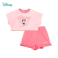 Disney 迪士尼 儿童纯棉背心t恤+短裤2件套装