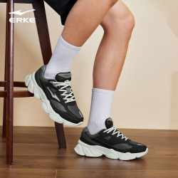 erke鸿星尔克东升男子运动鞋夏季款潮流网面透气休闲鞋轻便男士老爹鞋