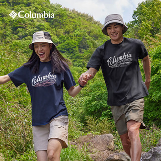Columbia哥伦比亚户外24春夏简约圆领运动短袖T恤XE8549 009男女通用 M(175/96A)