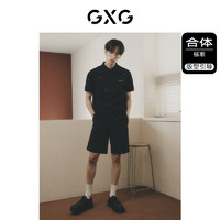 GXG 男装 多色满身刺绣T恤POLO衫商务翻领T恤 2023年夏季新品