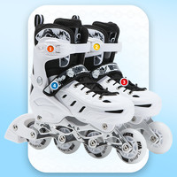SOFT 溜冰滑冰鞋成人旱冰輪滑直排輪初學者男孩男童女童專業兒童大學生