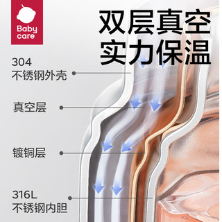 【0元购】babycare冰淇淋保温杯儿童智能数显吸管水杯