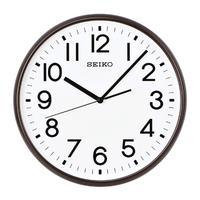 SEIKO 精工 日本精工時鐘13英寸靜音掃秒客廳臥室北歐簡約時尚石英鐘掛鐘
