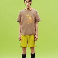 URBAN REVIVO 男士休闲萌宠印花舒适棉质短袖T恤UMV440093 黄色印花 M