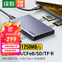 UGREEN 绿联 多合一读卡器USB3.2高速支持CFA/B/SD/TF/CF型相机行车记录仪监控内存卡手机存储卡 USB3.2高速读卡器