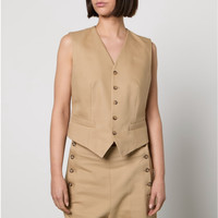 RALPH LAUREN 拉夫劳伦 Pauline 棉毛混纺斜纹背心