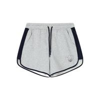 Gap 盖璞 女士2024夏季撞色拼接抽绳松紧腰短裤活力运动热裤465058