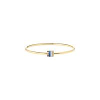 BOUCHERON 宝诗龙 Quatre Blue系列 JBT01035 几何18K金钻石手镯 0.11克拉 15