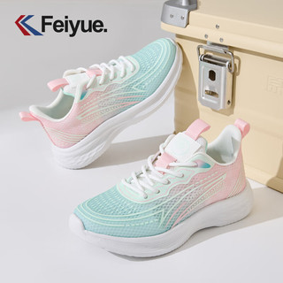 Feiyue. 飞跃 夏季网面透气运动鞋 女鞋 白/绿/粉