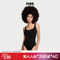 维多利亚的秘密 PINK  基础棉质女士连体紧身衣 2ZUO黑色 11235204 S