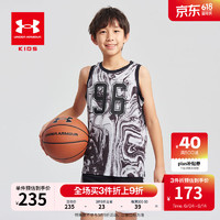安德玛（Under Armour）男童篮球短袖套装242113340 摩登灰 160cm