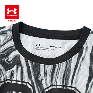 安德玛（Under Armour）男童篮球短袖套装242113340 摩登灰 160cm