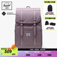 Herschel赫行  【New Classics】Retreat双肩男女大容量书包旅行包 粉紫色 23升