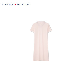 TOMMY HILFIGER 24新款春夏童装女小绣标三粒扣微弹POLO连衣裙TH2422766