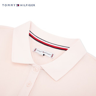 TOMMY HILFIGER 24新款春夏童装女小绣标三粒扣微弹POLO连衣裙TH2422766