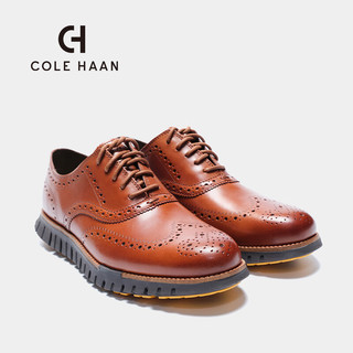 colehaan/歌涵 男士牛津鞋 24年夏季布洛克雕花休闲商务皮鞋C39617 棕色 42