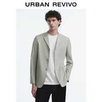 URBAN REVIVO 男装轻熟通勤多袋肌理长袖西装外套 UMU140027