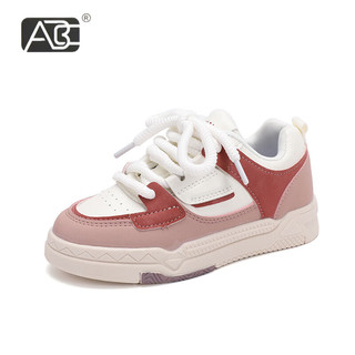 ABC女童板鞋舒适时尚休闲鞋百搭潮软运动鞋 粉色