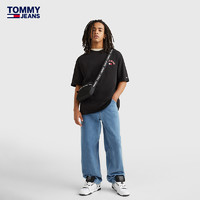 TOMMY HILFIGER Tommy 男装纯棉复古街头刺绣五袋口水洗宽松阔腿牛仔裤DM0DM16161