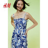 清凉一夏：H&M HM 上身缩褶连衣裙长裙1221999