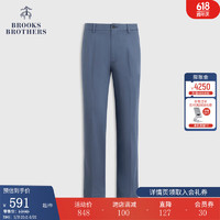 布克兄弟（BrooksBrothers）男士纯色弹力长裤简约修身休闲裤 4003-蓝色 3232