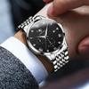OLEVS 欧利时 男士手表防水品牌时尚商务夜光24小时日相表气质手表男日历镶钻