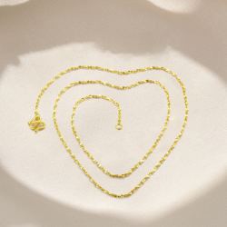 chowtaiseng周大生黄金项链足金满天星锁骨链满天星项链约399g具体以