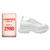 ALEXANDER MCQUEEN 历山大.麦昆（ALEXANDER MCQUEEN）女士白色休闲系带运动鞋 611705 W4MV2 9000 40