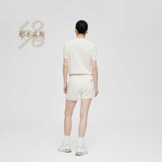 鄂尔多斯1980【李娜特别系列】24夏季女短袖薄网球 POLO 衫 乳白 175/80A/XXL