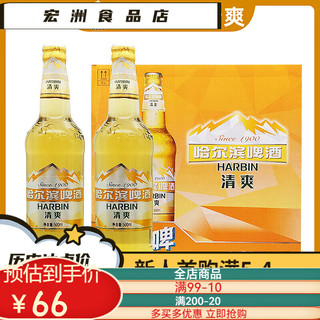 隽颜堂Harbin/哈尔滨啤酒 清爽 大瓶 500ml 哈尔滨清爽啤酒 新货 500ml 500ml12瓶