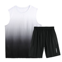 BURUITE 步锐特 健身衣服男背心速干夏季专业马拉松跑步运动服套装无袖篮球服训练