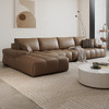 布雷尔 意式极简真皮沙发现代简约乳胶小户型客厅组合模块沙发TG