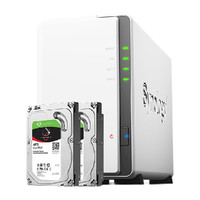 Synology 群晖 DS223j + 希捷 酷狼IronWolf ST4000VN006 8TB（4TB*2） 硬盘套装