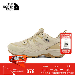 北面（The North Face）徒步鞋男户外休闲鞋舒适登山鞋秋|818Q PV6/米黄色 8.5 41