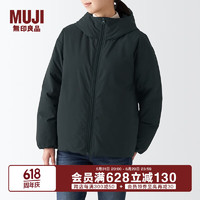 无印良品（MUJI）女式 不易沾水 羽绒夹克 羽绒服外套冬季 BDC33C2A 黑色 XS 150/76A