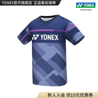 YONEX/尤尼克斯 110134BCR/210134BCR 24SS比赛系列 百搭运动T恤yy 110134BCR 牛仔藏青（男款） M