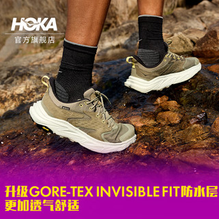 HOKA ONE ONE男女款阿纳卡帕2中低帮防水户外徒步鞋ANACAPA 2 GTX 黑色 / 黑色-男（低帮） 43