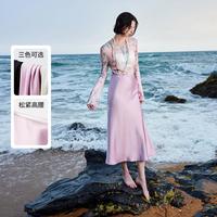 【明星同款】24年春新光泽感气质高级半身裙温柔风显瘦鱼尾长裙